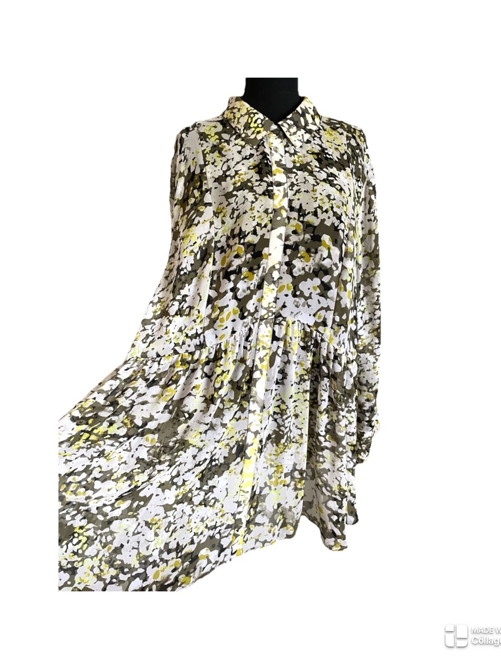 Lane Bryant Chiffon Plus Size Dress Size 26-28.Also fits size 18 with soft drape